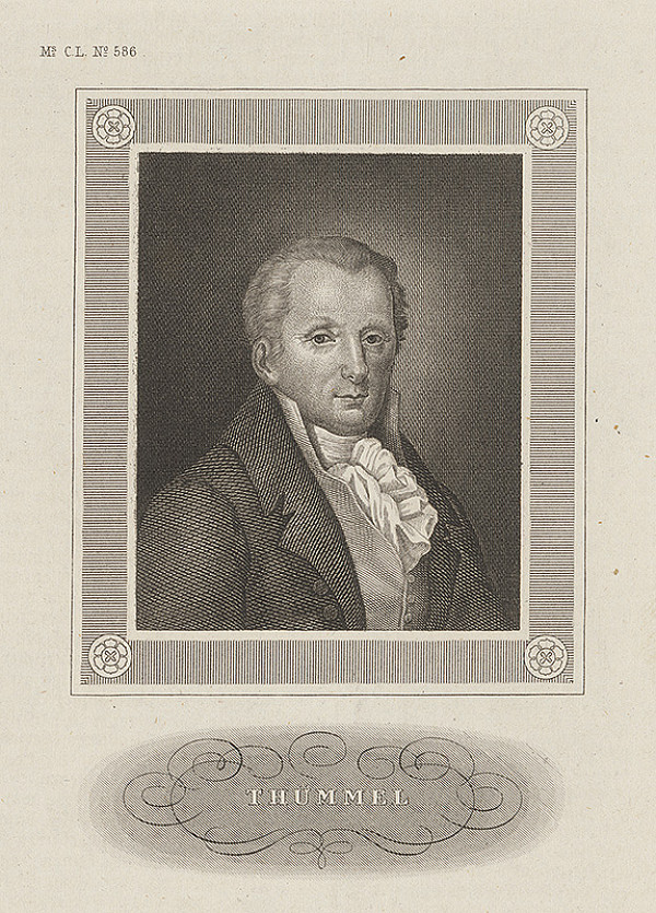 Stredoeurópsky maliar z 19. storočia – Portrét Thümmela 