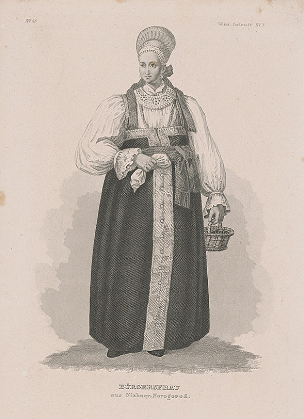 Stredoeurópsky maliar z 19. storočia – Žena z Nižného Novgorodu 