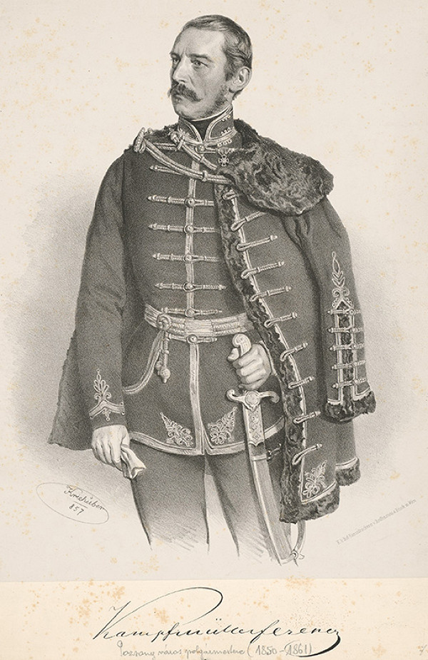 Joseph Kriehuber – Portrét Kampfmüllera Ferenca 