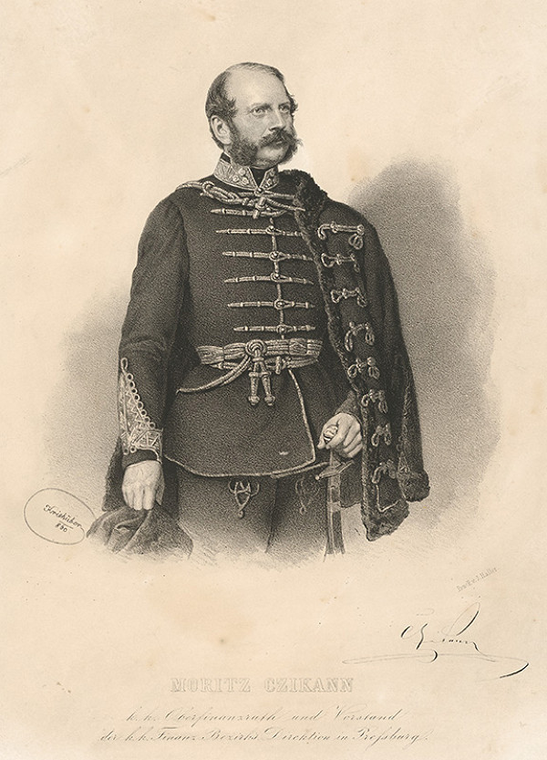 Joseph Kriehuber – Portrét Mórica Czikanna 