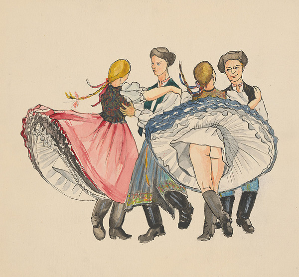 Slovenský maliar z 20. storočia – Štúdia krojov 