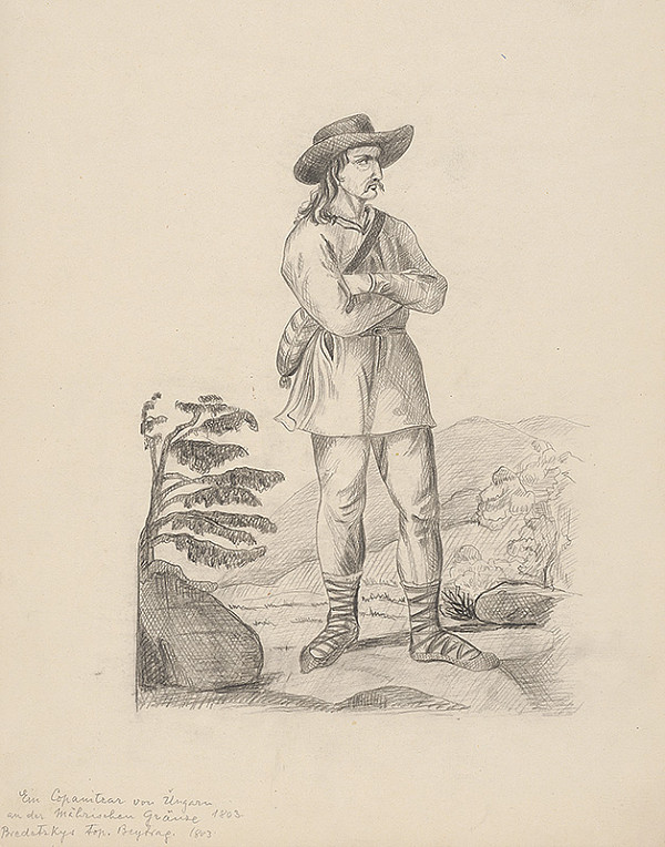 Slovenský maliar z 19. storočia – Maďarský kopaničiar na hraniciach Moravy 