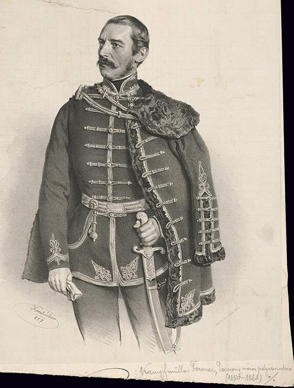 Joseph Kriehuber – Portrét Kampfmüllera Ferenca 