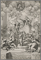 Romeyn de Hooghe – Leopold I. dáva korunu Jozefovi I. 