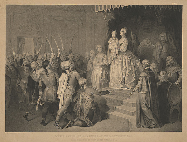 Josef Hasslwander – Mária Terézia na uhorskom sneme 1741 