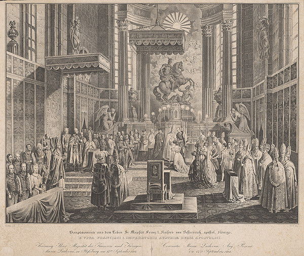 Franz Wolf, Johann Nepomuk Höchle – Korunovanie Márie Ludoviky 