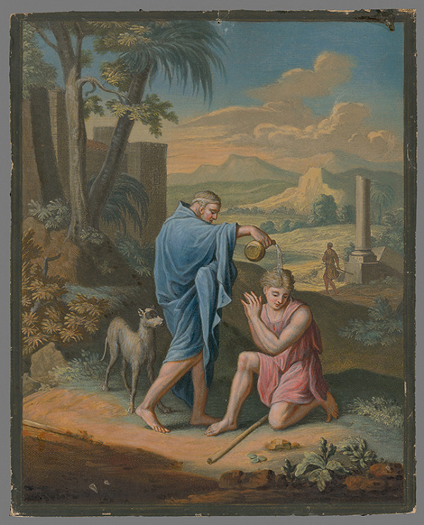 Caspar Luyken, Christoph Weigel st. – Pomazanie Saula Samuelom 