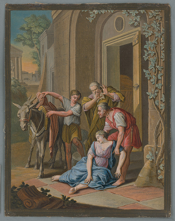 Caspar Luyken – Hanebný čin - Levita našiel svoju konkubínu znásilnenú a mŕtvu na prahu 