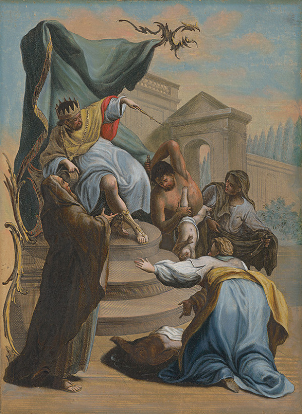 Franz Sigrist st., Johann Georg Hertel, Nemecký rytec – Šalamúnov rozsudok 