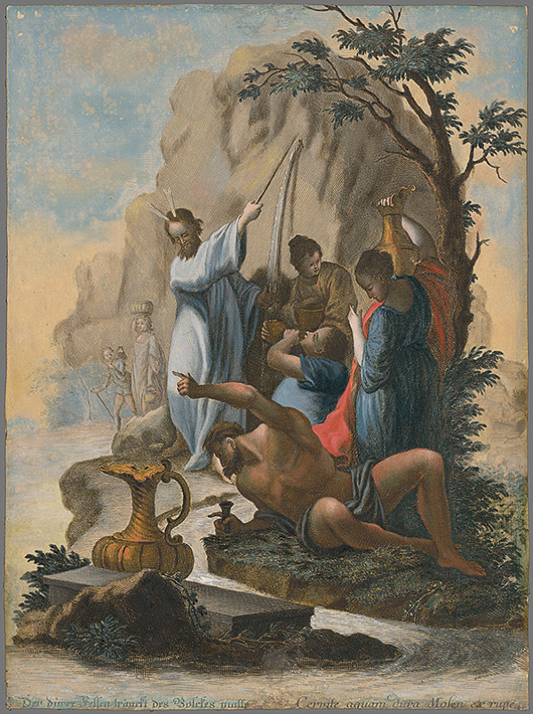 Johann Georg Hertel, Franz Sigrist st. – Mojžišov zázrak s vodou 