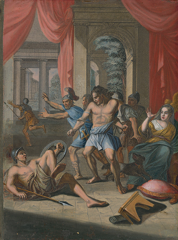 Caspar Luyken, Christoph Weigel st. – Samson trhá putá a bije filištíncov 