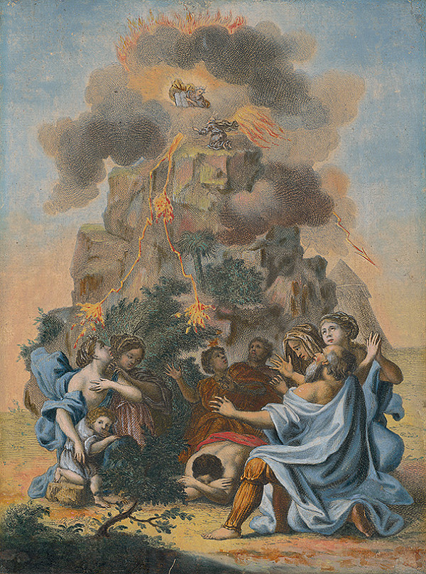 Stredoeurópsky maliar zo 17. storočia – Mojžiš preberá desatoro 