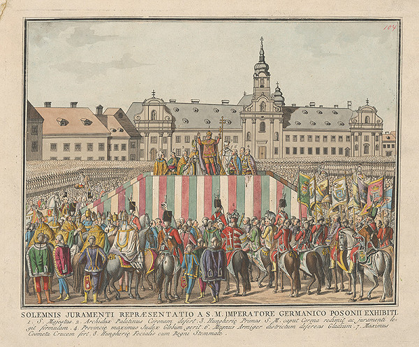 Stredoeurópsky grafik z 18. storočia – Prísaha Leopolda II. 