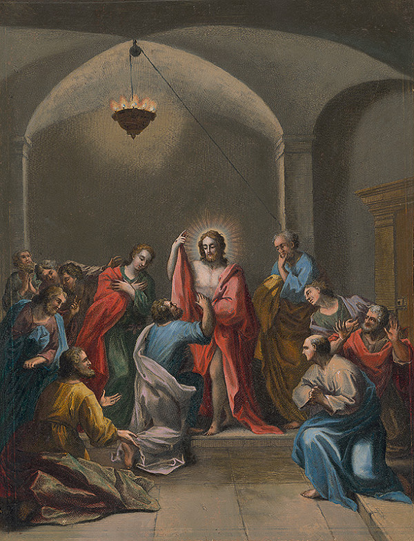 Stredoeurópsky maliar zo 17. storočia – Ježiš sa zjavuje svojim učeníkom 