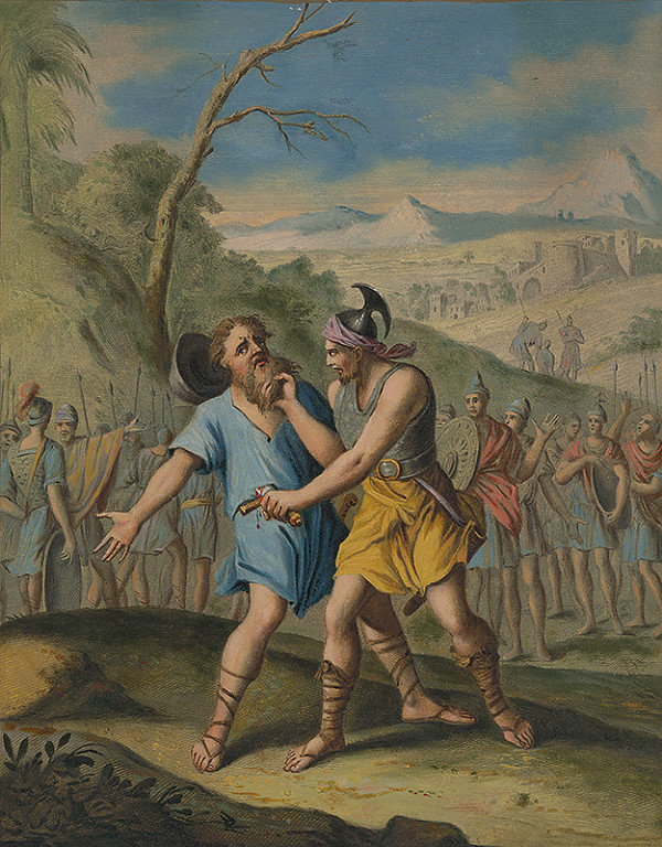 Caspar Luyken, Christoph Weigel st. – Joab zabíja Amasu 