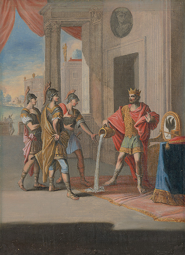 Caspar Luyken, Christoph Weigel st. – Dávid vylieva vodu 