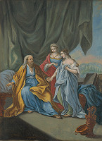 Carle van Loo – Sáraj dáva Hagar Abramovi 