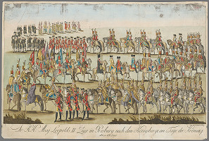 Johann Hieronymus Löschenkohl – Korunovačný sprievod Leopolda II. 