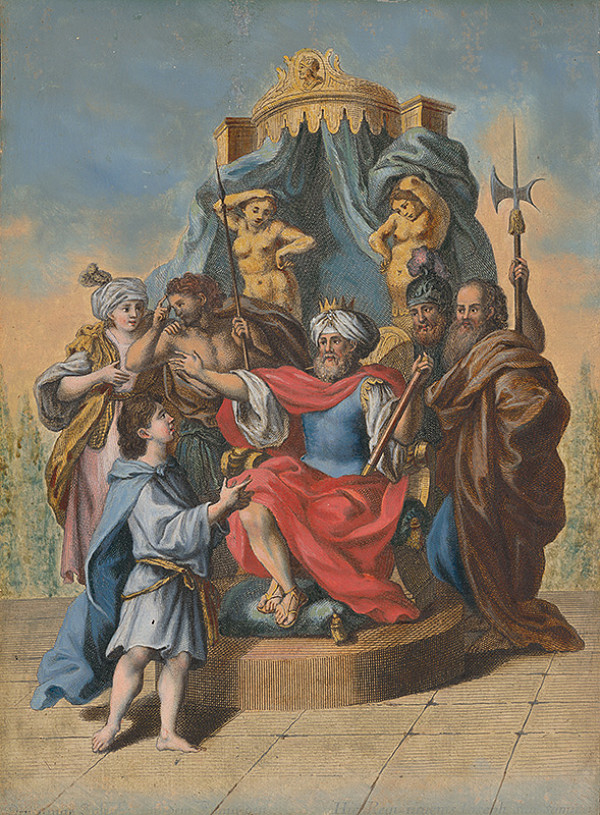 Stredoeurópsky maliar zo 17. storočia – Jozef vykladá sny faraónovi 