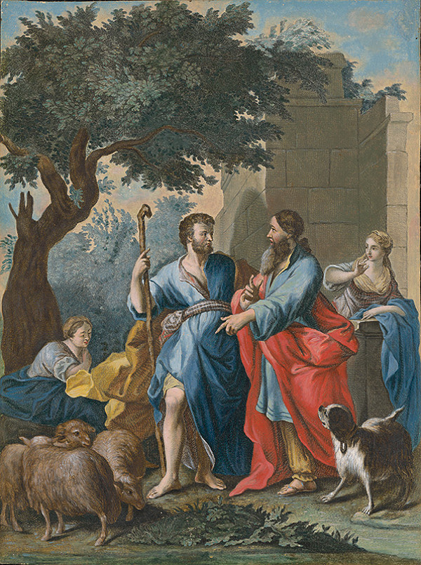 Charles-Nicolas Cochin st., Jean Restout ml. – Jakub a Laban 