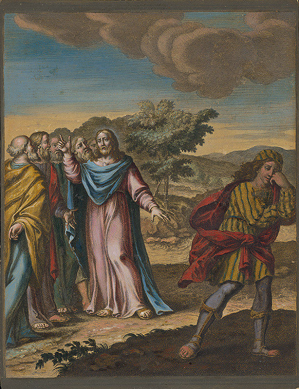 Stredoeurópsky maliar zo 17. storočia – Ježiš a bohatý mládenec 