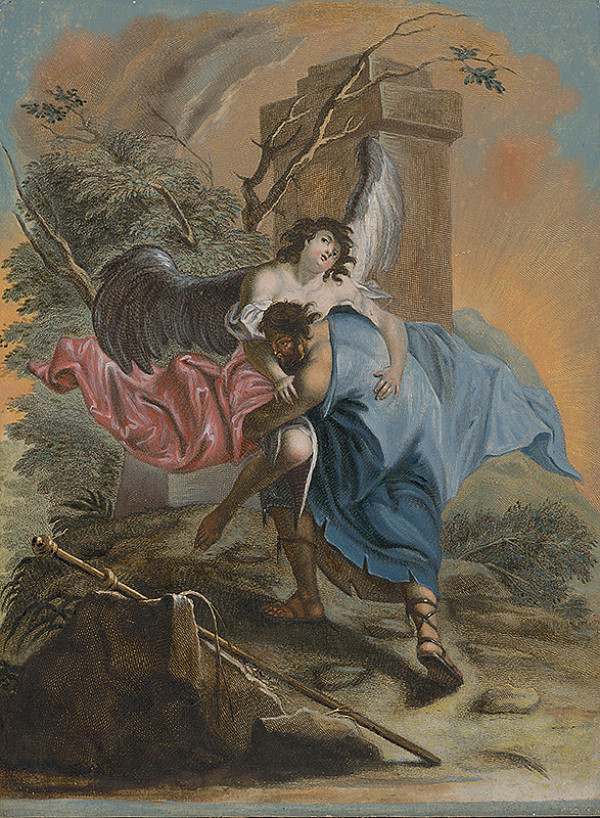 Franz Sigrist st., Johann Georg Hertel – Jakubov zápas s anjelom 