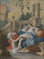 Jean François De Troy – Bathseba v kúpeli 