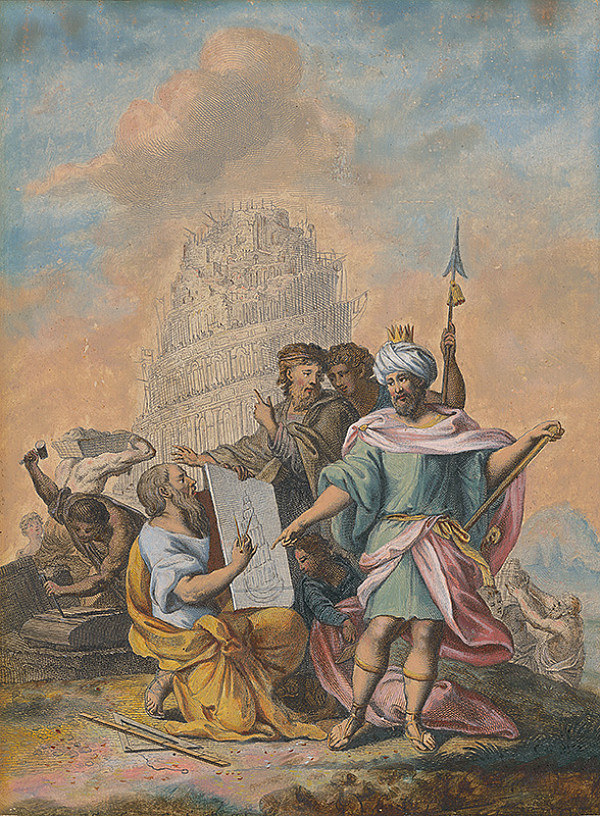 Stredoeurópsky maliar zo 17. storočia – Stavba babylónskej veže 