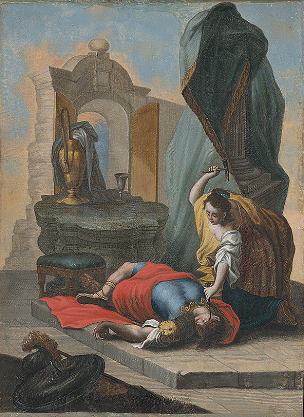 Stredoeurópsky maliar zo 17. storočia – Jáhel zabíja Sisara 