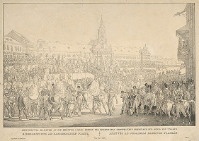 Eduard Gurk, Neznámy autor – Korunovácia Ferdinanda V. v Bratislave, prísaha na námestí Milosrdných bratov 