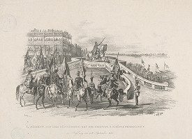 Johann Nepomuk Höchle, František Wolf – Ferdinand V. na korunovačnom vŕšku v Bratislave 