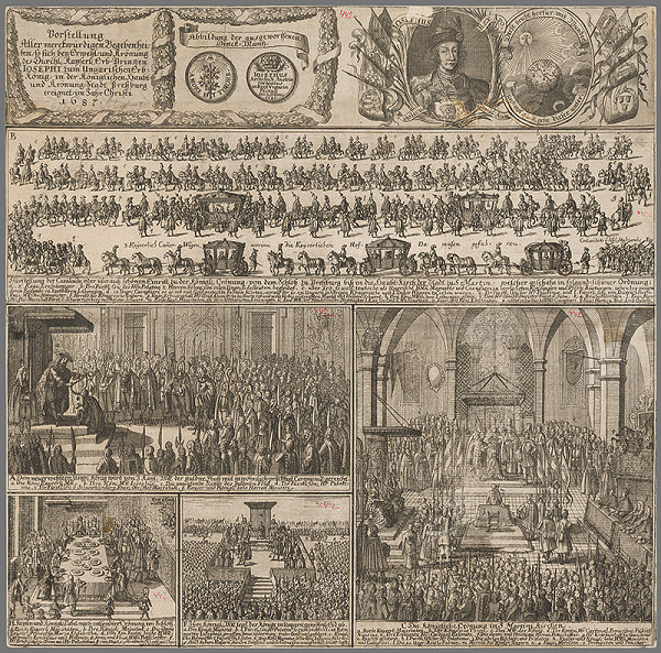 Stredoeurópsky grafik zo 17. storočia – Výjavy z korunovácie Jozefa I. v Bratislave 