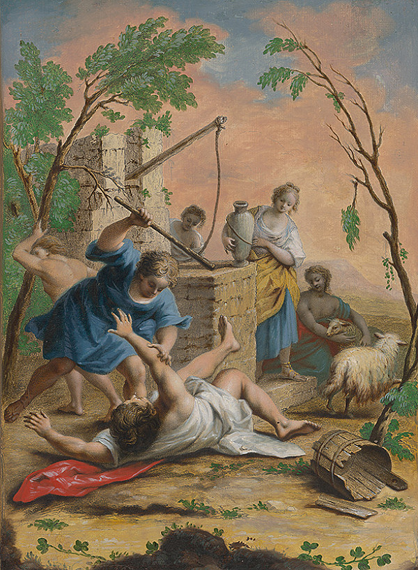 Jacopo Amigoni – Mojžiš bráni Jetreho dcéry 