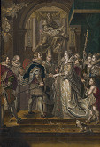 Peter Paul Rubens, Antoine Trouvain, Jean Marc Nattier – Svadba Márie de Medici per procuram s Henrichom IV. 