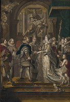 Peter Paul Rubens, Antoine Trouvain, Jean Marc Nattier – Svadba Márie de Medici per procuram s Henrichom IV. 