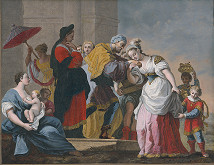 Giovanni Volpato, Jacopo Amigoni – Rebeka a služobník Abrahámov 