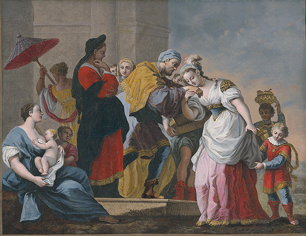 Giovanni Volpato, Jacopo Amigoni – Rebeka a služobník Abrahámov 