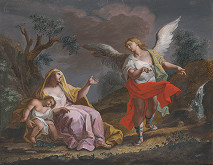Fabio Berardi, Giovanni Battista Pittoni, Joseph Wagner – Anjel sa zjavuje Hagar a Izmaelovi na púšti 