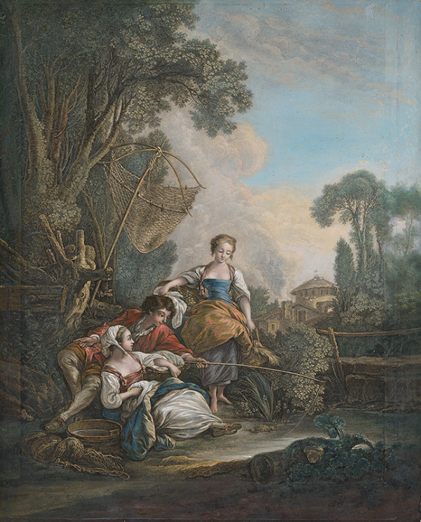 François Boucher, Jacques Firmin Beauvarlet – Rybačka 