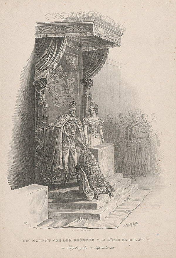 Franz Wolf, Johann Nepomuk Höchle – Z korunovácie Ferdinanda V. 