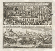 Romeyn de Hooghe, Philip Bouttats – Korunovácia Leopolda I.  