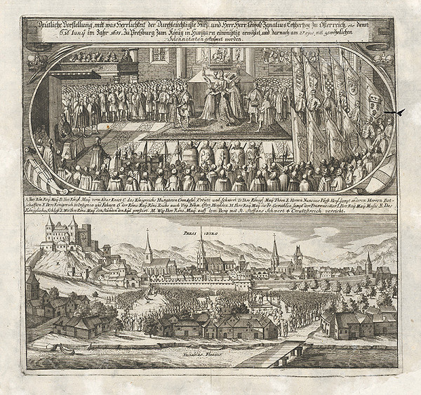 Romeyn de Hooghe, Philip Bouttats – Korunovácia Leopolda I.  