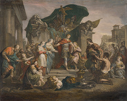 Jean Charles Levasseur, François Lemoyne – Scipiova zdržanlivosť 