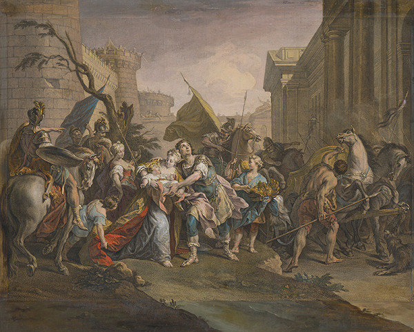 Jean Restout ml. – Rozlúčka Hektora a Andromache 