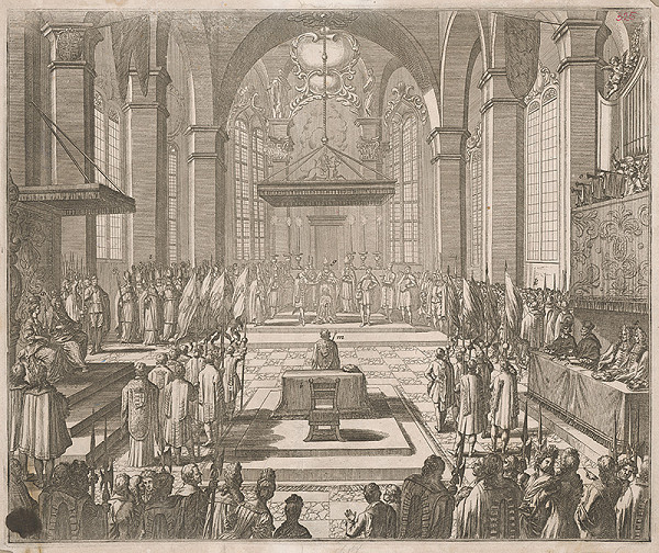 Stredoeurópsky grafik zo 17. storočia – Korunovácia Jozefa I. 