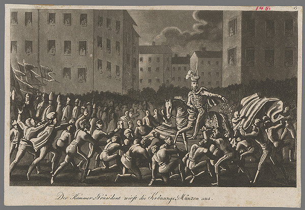 Vincent Raimund Grüner – Rozhadzovanie mincí ľudu 