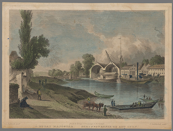 Franz Hablitschek, Ludwig Rohbock – Pohľad do lodenice v Budíne 