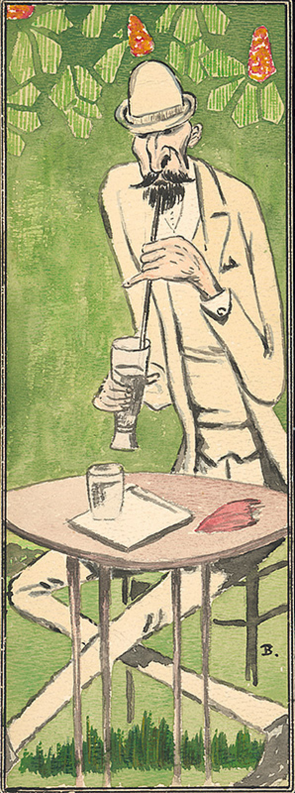 István Bélaváry-Burchard – Karikatúra Apponyiho 4. 