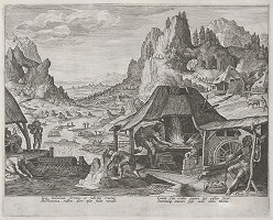 Maarten de Vos st., Jan Sadeler I. – Tubalkain vo svojej vyhni (12) 
