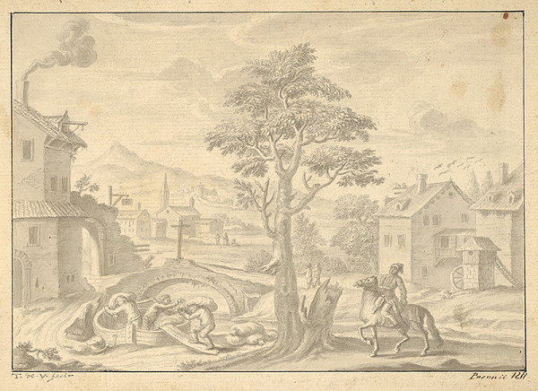 Stredoeurópsky maliar z prelomu 18. - 19. storočia – Nakladanie vriec 